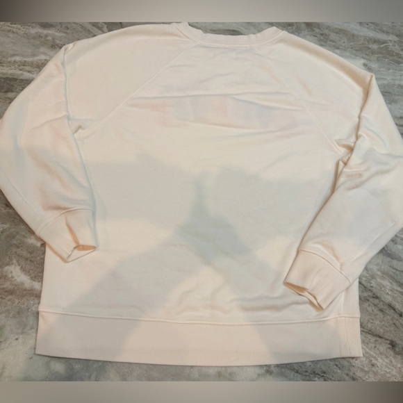 Lou & Grey Always The Optimist Cream Graphic Sweatshirt Women Small Cozy Lounge - Picture 9 of 10